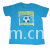 南昌市平安针织服装有限公司-儿童蓝色足球印花T恤